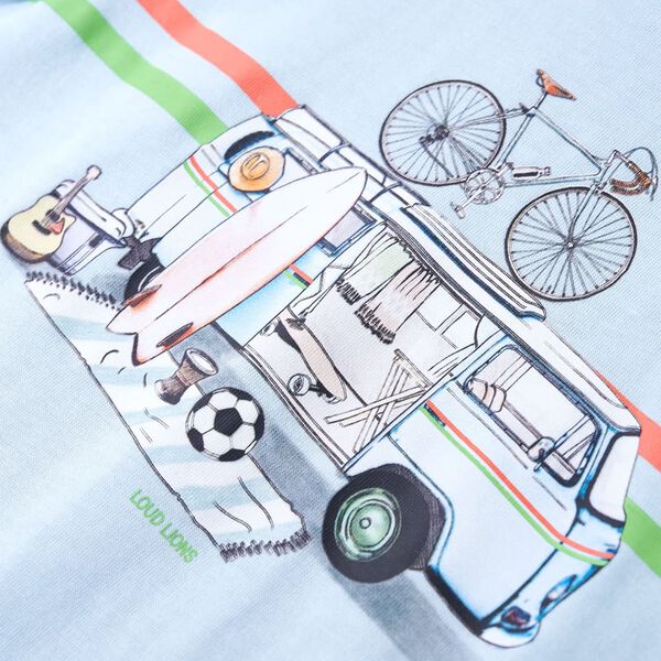 T-shirt pour enfants bleu clair 128