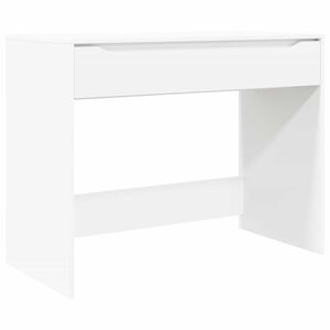 vidaXL Bureau avec tiroir Blanc 100 x 50 x 78 cm Bois d&rsquo;ing&eacute;nierie