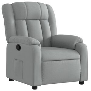 vidaXL Fauteuil inclinable en tissu gris clair