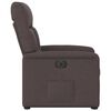 vidaXL Fauteuil inclinable électrique marron foncé tissu