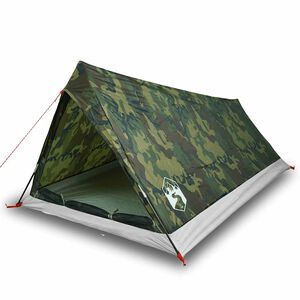 vidaXL Tente de camping 2 personnes camouflage imperm&eacute;able