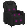 vidaXL Fauteuil de massage inclinable Noir 75 x 95 x 106 cm Tissu