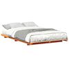 vidaXL Cadre de lit Brun cire 140 x 190 cm Pin massif