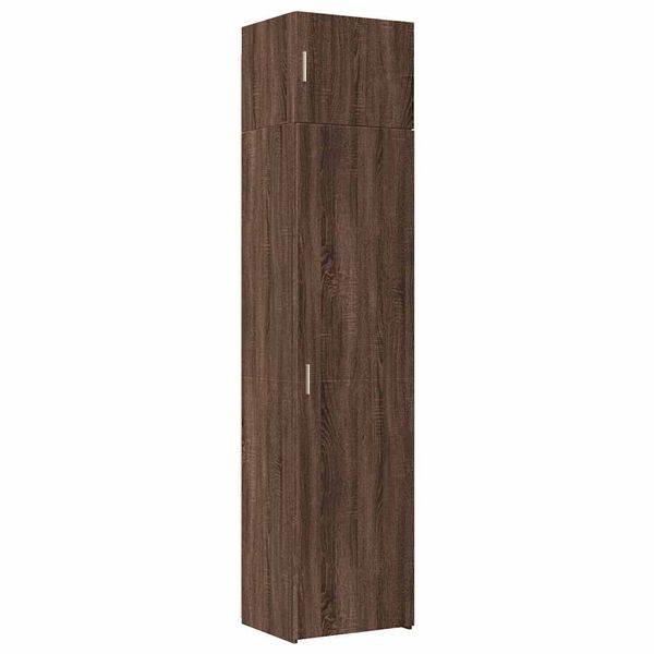 vidaXL Armoire de rangement mince ch&ecirc;ne marron 50x42,5x225 cm