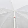 vidaXL Lit de jardin avec parasol Marron R&eacute;sine tress&eacute;e