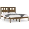 vidaXL Cadre de lit Marron miel Bois de pin massif 140x200 cm
