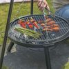 RedFire Barbecue de jardin avec tr&eacute;pied et bol &agrave; feu 50 cm Noir