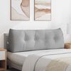 vidaXL Coussin de Dos Gris nuage 140 x 24 x 50 cm tissu