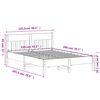 vidaXL Cadre de lit sans matelas 120x200 cm bois de pin massif