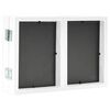 vidaXL Cadre photo dépliable Blanc 28x18 cm+2x(13x18 cm)
