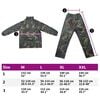 vidaXL Combinaison de pluie avec capuche 2 pcs Hommes Camouflage XL