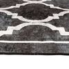 vidaXL Tapis lavable noir et blanc 190x300 cm