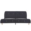 vidaXL Cadre de lit sans matelas gris fonc&eacute; tissu 160x200 cm