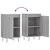 vidaXL Buffet sonoma gris 40x35x70 cm bois d'ing&eacute;nierie