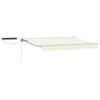 vidaXL Auvent r&eacute;tractable &eacute;lectrique Cr&egrave;me et Blanc 2,5 x 2 m
