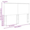 vidaXL T&ecirc;te de lit Gris Sonoma 150 cm Bois d'ing&eacute;nierie