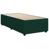 vidaXL Sommier à lattes de lit et matelas Vert foncé 80x200 cm Velours