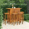 vidaXL Ensemble de bar de jardin 5 pcs Bois d'acacia massif