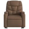 vidaXL Fauteuil de massage inclinable Marron Tissu