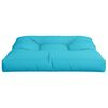 vidaXL Coussin de palette turquoise 70x70x12 cm tissu