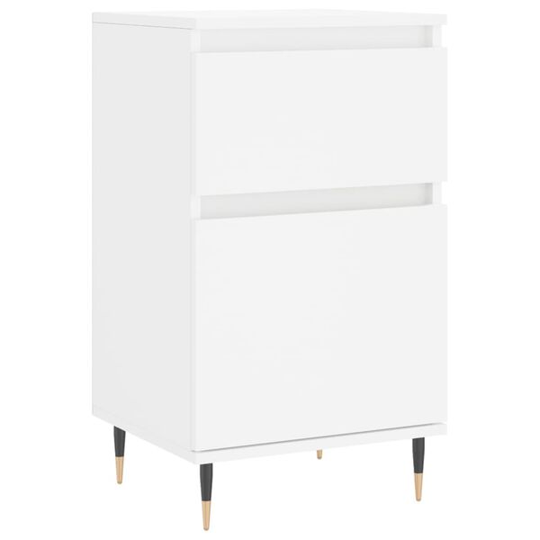 vidaXL Buffet blanc 40x35x70 cm bois d&rsquo;ing&eacute;nierie