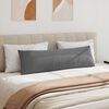 vidaXL Coussins de canap&eacute; 2 pcs Gris fonc&eacute; 145 x 40 cm tissu