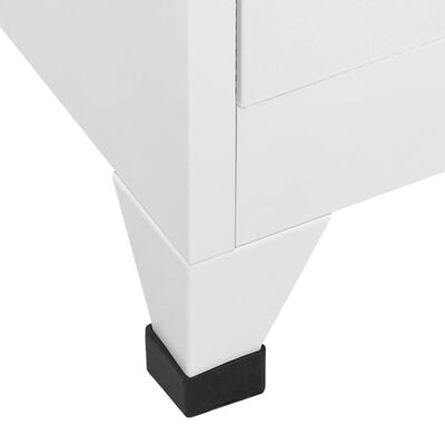 vidaXL Armoire à casier avec 3 compartiments 38x45x180 cm
