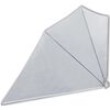 vidaXL Auvent lat&eacute;ral pliable de balcon Gris 160 x 240 cm
