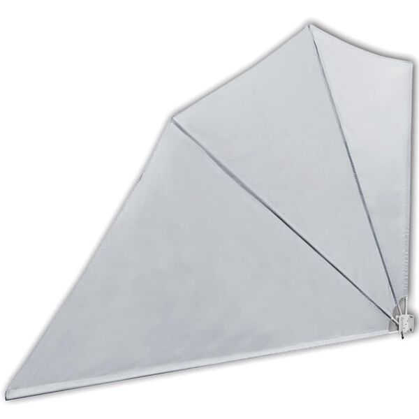 vidaXL Auvent lat&eacute;ral pliable de balcon Gris 160 x 240 cm