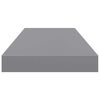 vidaXL &Eacute;tag&egrave;res murales flottantes 4 pcs Gris 60x23,5x3,8 cm MDF