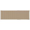 vidaXL Chaise longue avec coussin beige Bois de pin imprégné