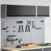 vidaXL Set de Cabinet d'Outils et Pegboard avec &eacute;tag&egrave;re 5 pcs Noir