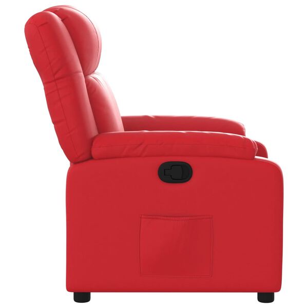 vidaXL Fauteuil inclinable Rouge Similicuir