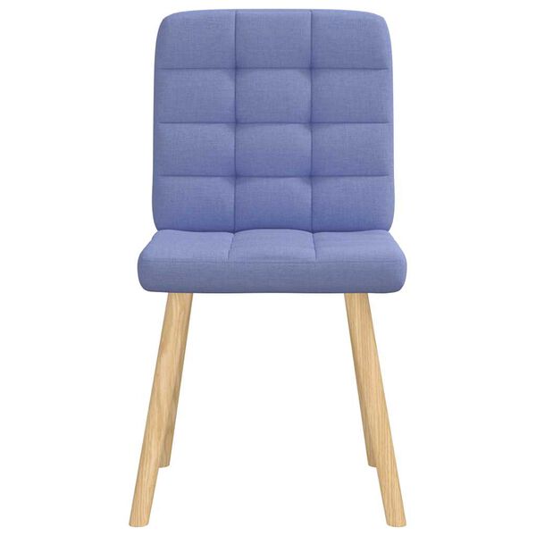 vidaXL Chaises &agrave; manger lot de 6 bleu jean tissu