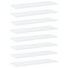 vidaXL Panneaux de biblioth&egrave;que 8 pcs blanc bois d&rsquo;ing&eacute;nierie