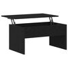 vidaXL Table basse Ch&ecirc;ne noir 80 x 50,5 x 41,5 cm Bois d'ing&eacute;nierie