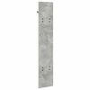 vidaXL Porte-manteau mural Montage mural Gris b&eacute;ton 20 x 1.5 x 100 cm