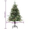 vidaXL Sapin de No&euml;l pr&eacute;-&eacute;clair&eacute; et pommes de pin vert 150cm PVC et PE