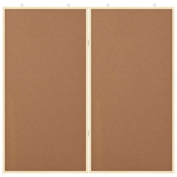 vidaXL Tableau d'Affichage Marron 80 x 80 x 1.4 cm Bois de pin massif