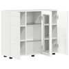 vidaXL Cabinet en Bois Blanc brillant 88,5 x 30,5 x 73 cm