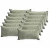 vidaXL Housse de coussin 12 pc HOUTEN Vert 40 x 80 cm Tissu Chenille