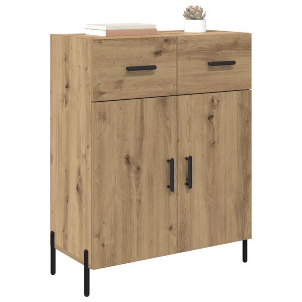 vidaXL Buffet Ch&ecirc;ne artisanal 69,5 x 34 x 90 cm Bois d'ing&eacute;nierie