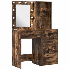 vidaXL Table de Toilette avec tiroir 2 pcs Marron 50 x 41 x 135 cm
