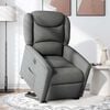 vidaXL Fauteuil inclinable électrique gris foncé tissu