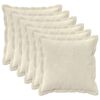 vidaXL Housse de coussin 6 pc HOUTEN Cr&egrave;me 30 x 30 cm