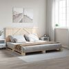 vidaXL Cadre de lit sans matelas avec t&ecirc;te de lit 200x200 cm