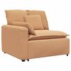 vidaXL Module d'extr&eacute;mit&eacute; d'accoudoir de canap&eacute; modulaire avec coussins beige 100 cm