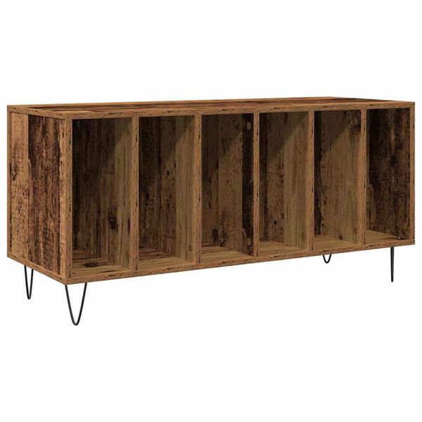 vidaXL Meuble à vinyles Bois ancien 100 x 38 x 48 cm Bois d'ingénierie