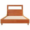 vidaXL Cadre de lit sans matelas cire marron 75x190 cm bois pin massif