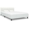 vidaXL Cadre de lit sans matelas blanc similicuir 120x200 cm